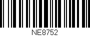 Código de barras (EAN, GTIN, SKU, ISBN): 'NE8752'