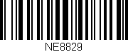 Código de barras (EAN, GTIN, SKU, ISBN): 'NE8829'