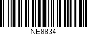 Código de barras (EAN, GTIN, SKU, ISBN): 'NE8834'