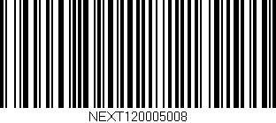 Código de barras (EAN, GTIN, SKU, ISBN): 'NEXT120005008'