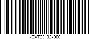 Código de barras (EAN, GTIN, SKU, ISBN): 'NEXT231024008'