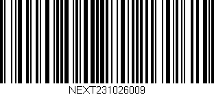 Código de barras (EAN, GTIN, SKU, ISBN): 'NEXT231026009'