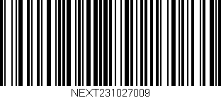 Código de barras (EAN, GTIN, SKU, ISBN): 'NEXT231027009'