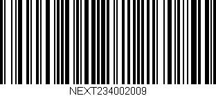 Código de barras (EAN, GTIN, SKU, ISBN): 'NEXT234002009'