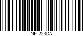 Código de barras (EAN, GTIN, SKU, ISBN): 'NF-233DA'
