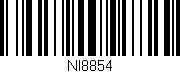 Código de barras (EAN, GTIN, SKU, ISBN): 'NI8854'