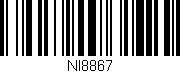 Código de barras (EAN, GTIN, SKU, ISBN): 'NI8867'