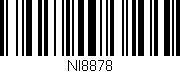 Código de barras (EAN, GTIN, SKU, ISBN): 'NI8878'