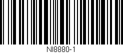 Código de barras (EAN, GTIN, SKU, ISBN): 'NI8880-1'