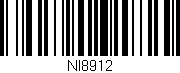 Código de barras (EAN, GTIN, SKU, ISBN): 'NI8912'