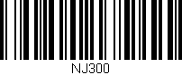 Código de barras (EAN, GTIN, SKU, ISBN): 'NJ300'