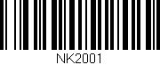 Código de barras (EAN, GTIN, SKU, ISBN): 'NK2001'