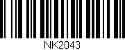 Código de barras (EAN, GTIN, SKU, ISBN): 'NK2043'