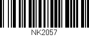 Código de barras (EAN, GTIN, SKU, ISBN): 'NK2057'