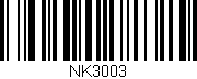 Código de barras (EAN, GTIN, SKU, ISBN): 'NK3003'