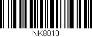 Código de barras (EAN, GTIN, SKU, ISBN): 'NK8010'