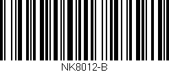 Código de barras (EAN, GTIN, SKU, ISBN): 'NK8012-B'