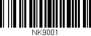 Código de barras (EAN, GTIN, SKU, ISBN): 'NK9001'