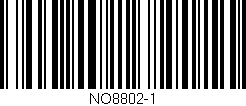 Código de barras (EAN, GTIN, SKU, ISBN): 'NO8802-1'