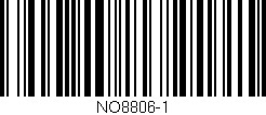 Código de barras (EAN, GTIN, SKU, ISBN): 'NO8806-1'