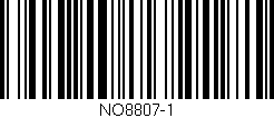 Código de barras (EAN, GTIN, SKU, ISBN): 'NO8807-1'