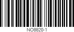Código de barras (EAN, GTIN, SKU, ISBN): 'NO8820-1'