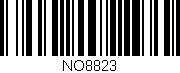Código de barras (EAN, GTIN, SKU, ISBN): 'NO8823'