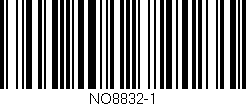 Código de barras (EAN, GTIN, SKU, ISBN): 'NO8832-1'
