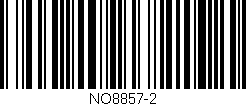 Código de barras (EAN, GTIN, SKU, ISBN): 'NO8857-2'