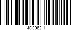 Código de barras (EAN, GTIN, SKU, ISBN): 'NO8862-1'