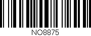 Código de barras (EAN, GTIN, SKU, ISBN): 'NO8875'