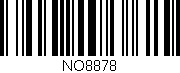 Código de barras (EAN, GTIN, SKU, ISBN): 'NO8878'
