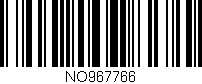 Código de barras (EAN, GTIN, SKU, ISBN): 'NO967766'