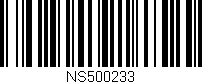 Código de barras (EAN, GTIN, SKU, ISBN): 'NS500233'