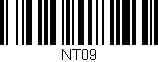Código de barras (EAN, GTIN, SKU, ISBN): 'NT09'