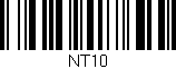 Código de barras (EAN, GTIN, SKU, ISBN): 'NT10'