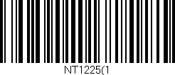 Código de barras (EAN, GTIN, SKU, ISBN): 'NT1225(1'
