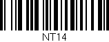 Código de barras (EAN, GTIN, SKU, ISBN): 'NT14'