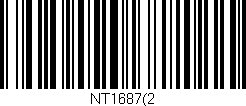 Código de barras (EAN, GTIN, SKU, ISBN): 'NT1687(2'
