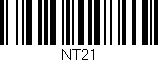 Código de barras (EAN, GTIN, SKU, ISBN): 'NT21'