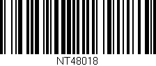 Código de barras (EAN, GTIN, SKU, ISBN): 'NT48018'