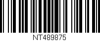 Código de barras (EAN, GTIN, SKU, ISBN): 'NT489875'