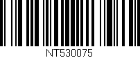 Código de barras (EAN, GTIN, SKU, ISBN): 'NT530075'