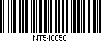 Código de barras (EAN, GTIN, SKU, ISBN): 'NT540050'