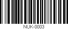 Código de barras (EAN, GTIN, SKU, ISBN): 'NUK-0003'