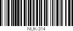 Código de barras (EAN, GTIN, SKU, ISBN): 'NUK-314'
