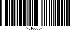 Código de barras (EAN, GTIN, SKU, ISBN): 'NUK-500-1'