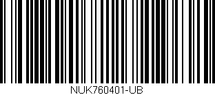 Código de barras (EAN, GTIN, SKU, ISBN): 'NUK760401-UB'