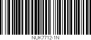 Código de barras (EAN, GTIN, SKU, ISBN): 'NUK7712-1N'