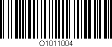 Código de barras (EAN, GTIN, SKU, ISBN): 'O1011004'